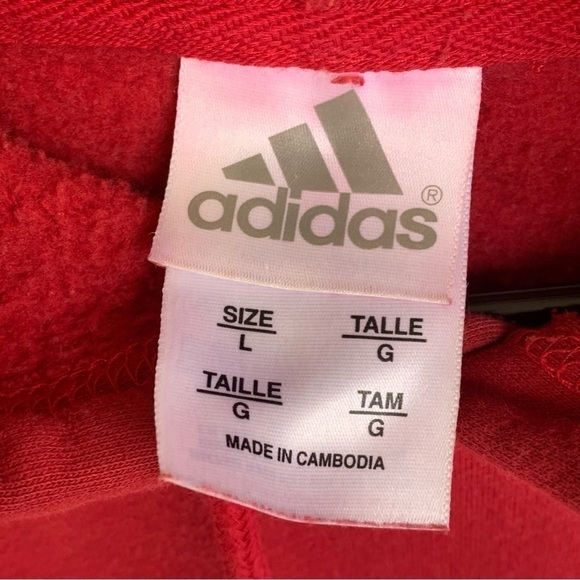 Adidas Indiana Hoosiers Hoodie Sweatshirt Size Large Embroidered - Picture 6 of 8